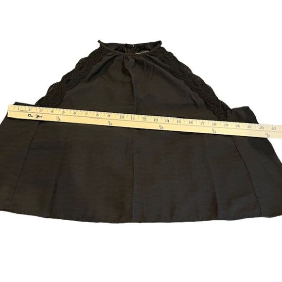 Kendall & Kylie Halter Neck Cropped Embellished Black Top Oversized XS - Picture 10 of 13